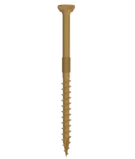 Grip Rite DeckForce #8x1-5/8 Screws 25Lb/Bx Tan