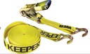 Tie-Down Ratchet Strap Yellow Hook 2X27
