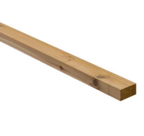 1x2x8' Appearance Grade S1S2E Western Red Cedar 12-Pack