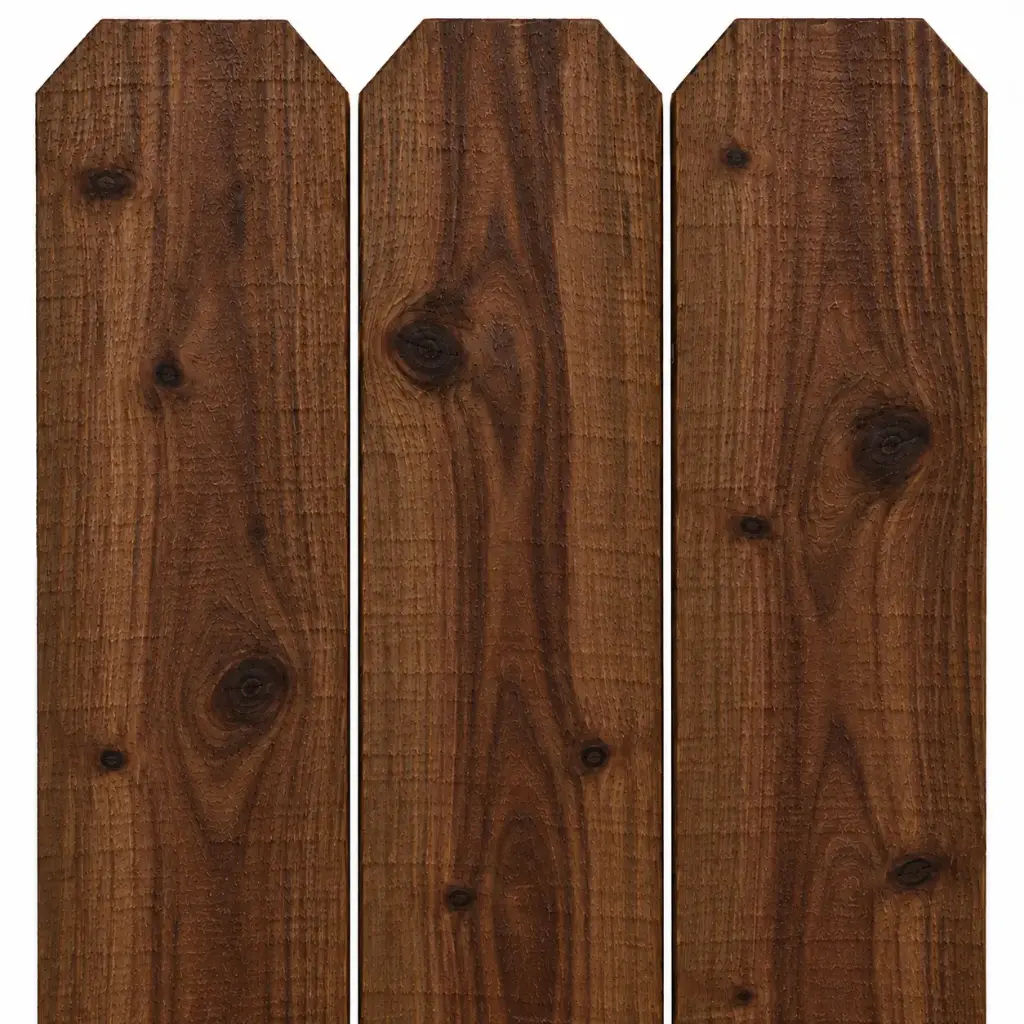 5/8x5.5x8' DE KD Cedar Prestained Dark Walnut Picket