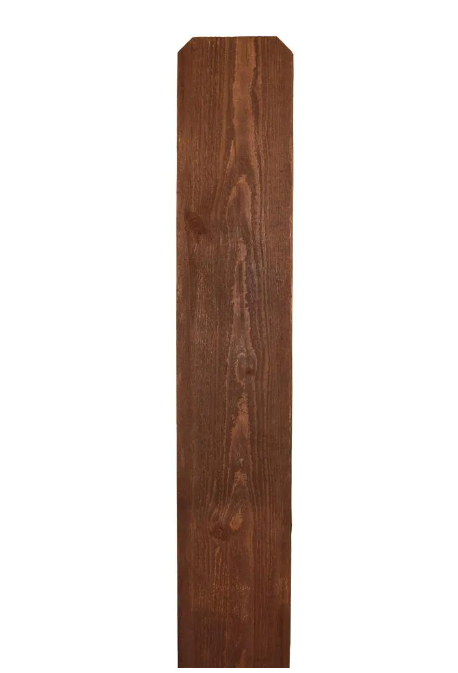 5/8x5.5x8' DE KD Cedar Prestained Dark Walnut Picket