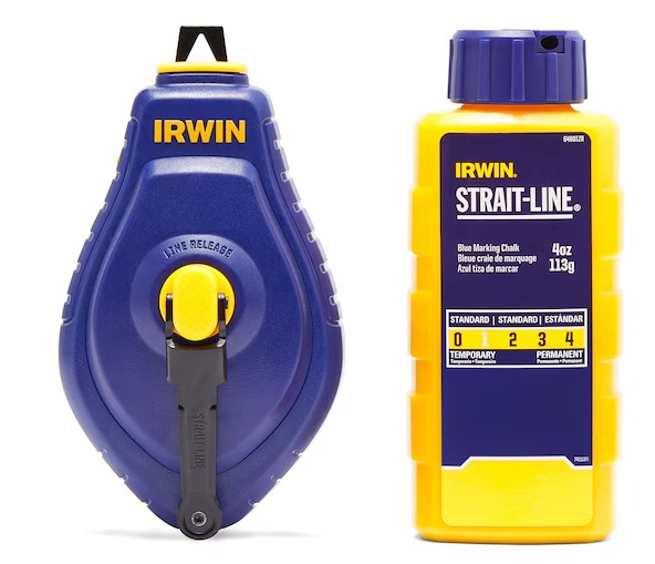 Irwin Chalk Line with Blue Refill