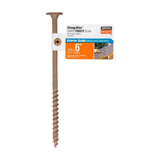 Simpson T-40 Double Barrier 6" Screw Tan SDWS22600DB-RP1