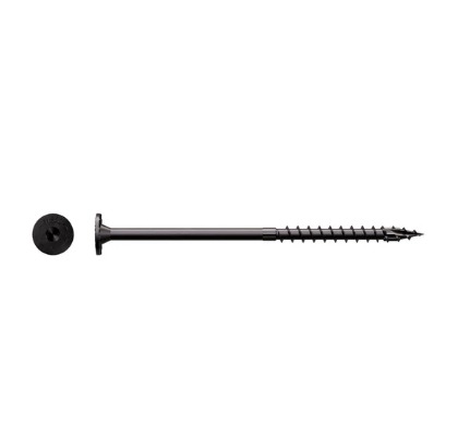 Simpson T-40 Double Barrier 8" Screw Black SDWS22800DBB-RP1