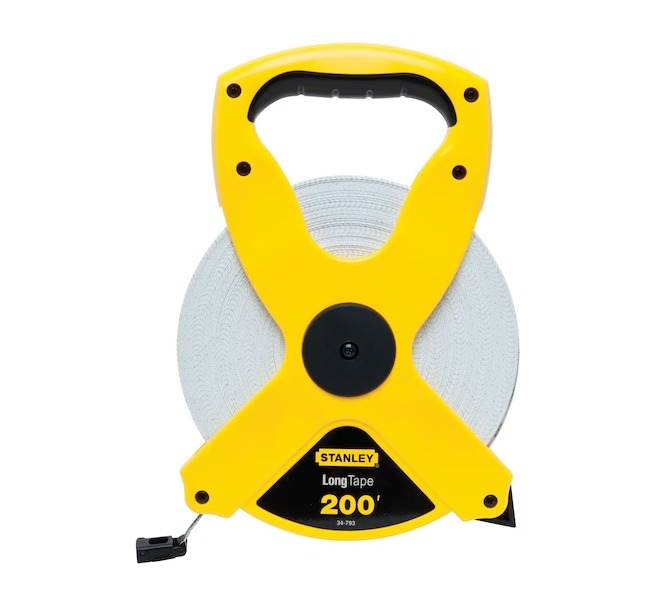 Stanley 1/2" x 200' Open Reel Fiberglass Measuring Tape