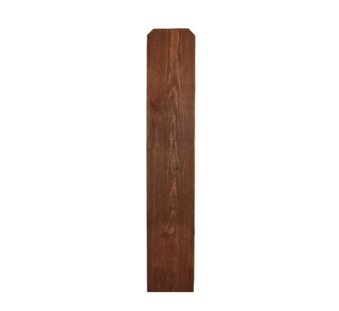 5/8x5.5x6' DE KD Cedar Prestained Dark Walnut Fence Picket