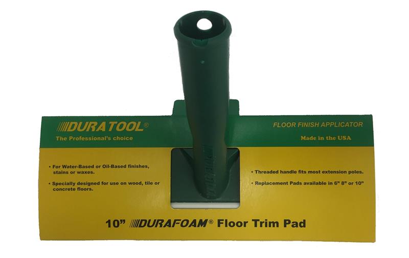 Duratool Durafoam 10" Floor Trim Pad & Handle 8040