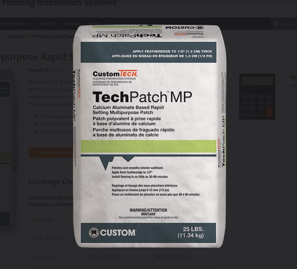 Custom Surface Prep Tech Patch MP 25Lbs