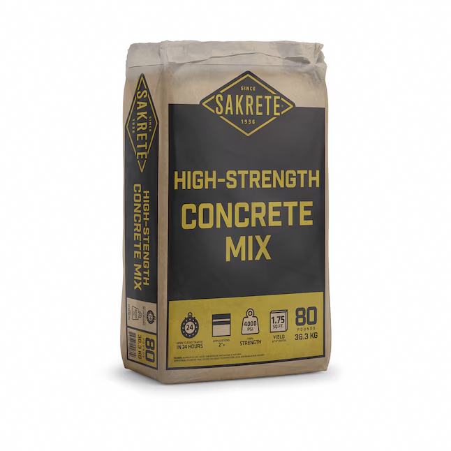 Sakrete 80lb High Strength Concrete