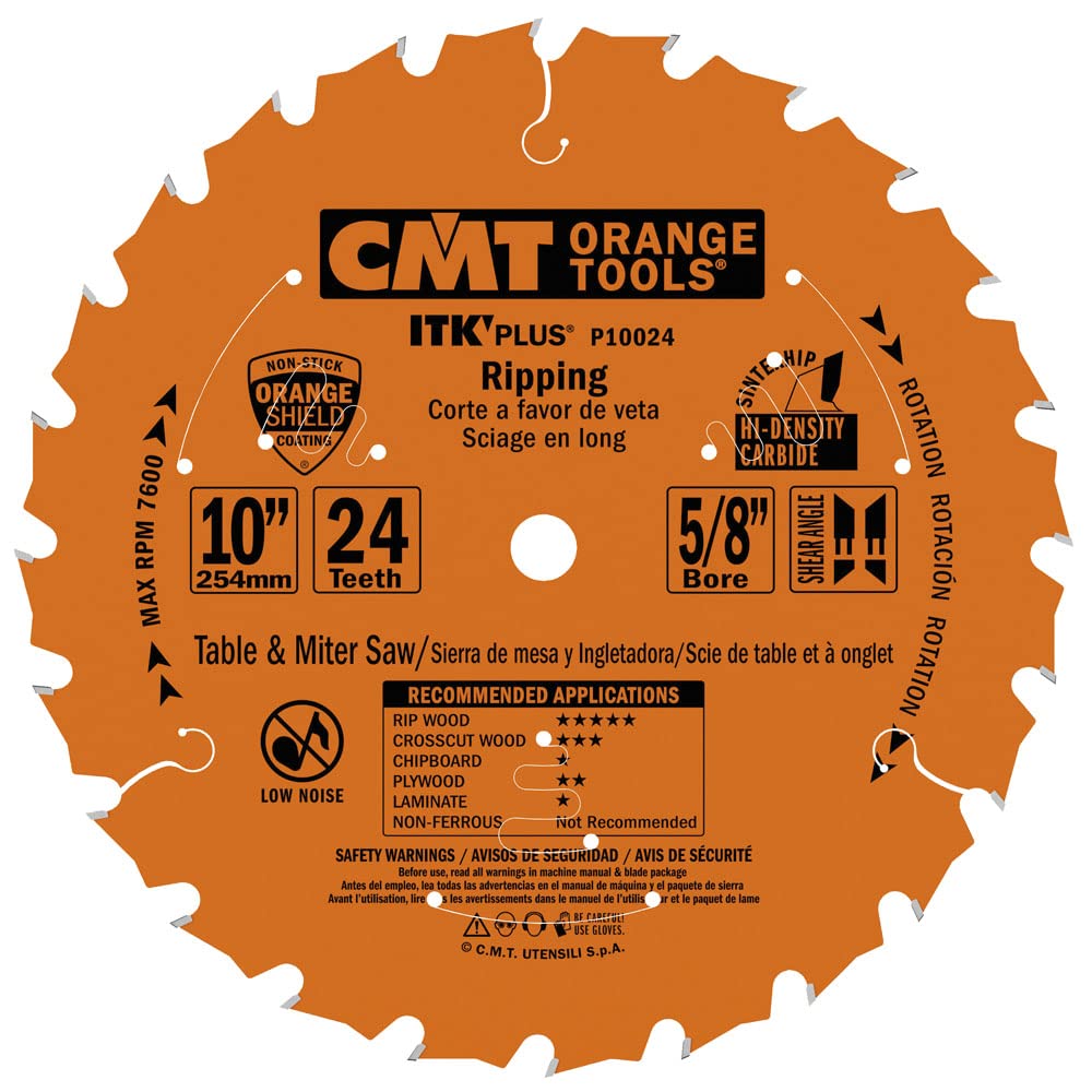 CMT 7-1/4 Saw Blade Orange 24 Teeth