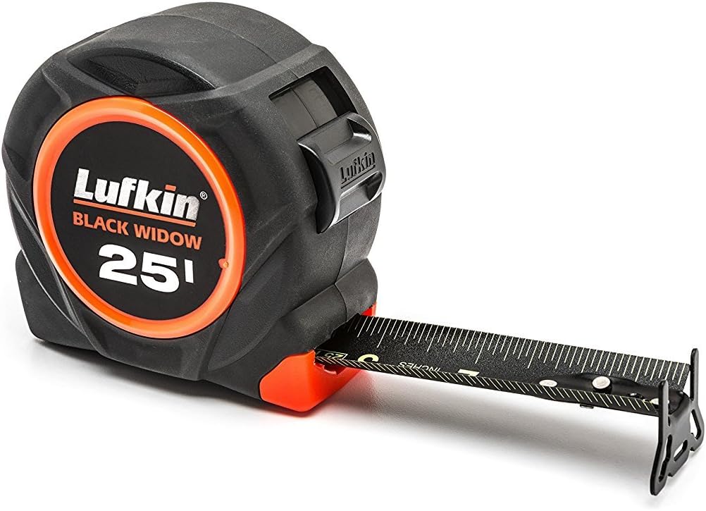 Lufkin Crescent Black Widow Tape Measure 25ft