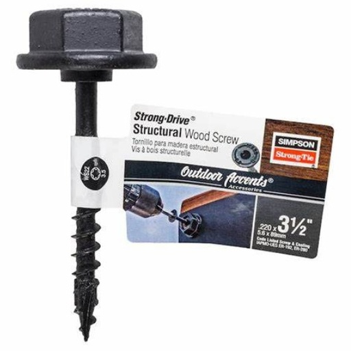 [SDWS22312DBB-RN1] Simpson Outdoor Accents Structural Wood Screw 3-1/2