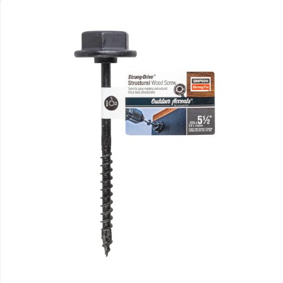 Simpson Outdoor Accents Structural Wood Screw 5.5" SDWS22512DBB-RN1