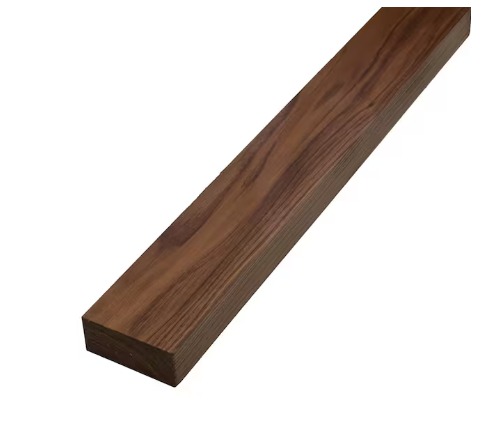 2x6x12' Prestained Rough KD Cedar Dark Walnut