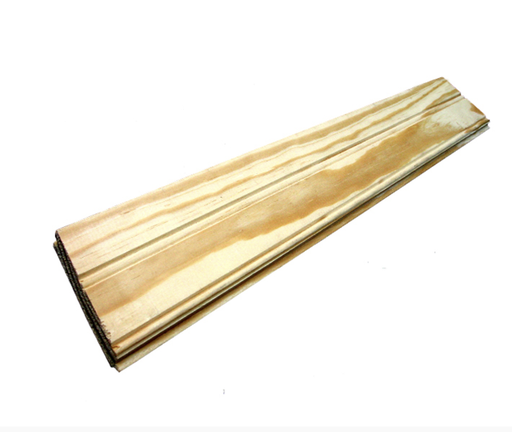 16FT 1x6x16 Beaded #2 Southern Yellow Pine Siding (Mill Run #1, NO Stamped Edge)
