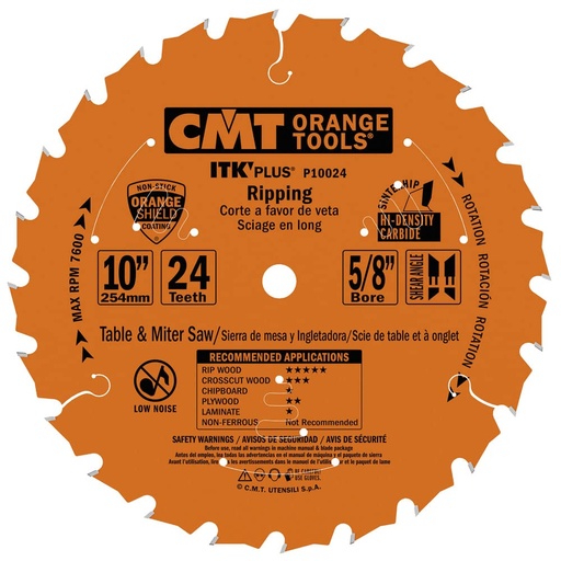 [CMT72306] CMT 7-1/4 Saw Blade Orange 24 Teeth