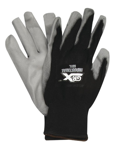 [GRIGRXIND551M] GRX Black Industrial Nylon Gloves Medium