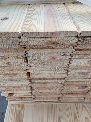12FT 1x8x12 Nickel Gap / #122 V-Groove #2 Southern Yellow Pine Siding